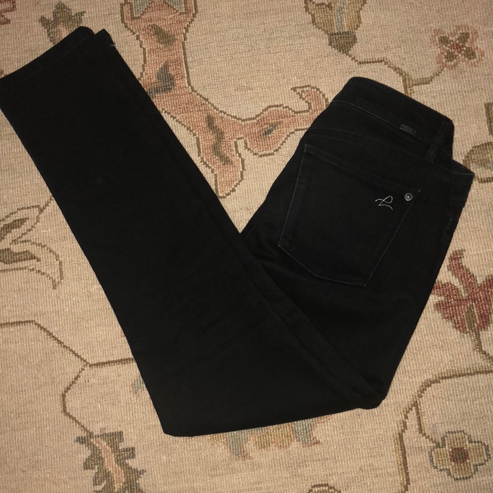 DL 1961 Angel Black size 27 skinny ankle jeans
